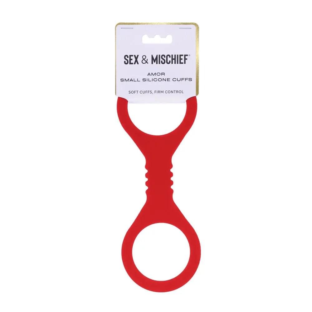 Sex & Mischief Amor Small Silicone Cuffs -  Small Restraints Sportsheets Discreet Intimate Essentials.