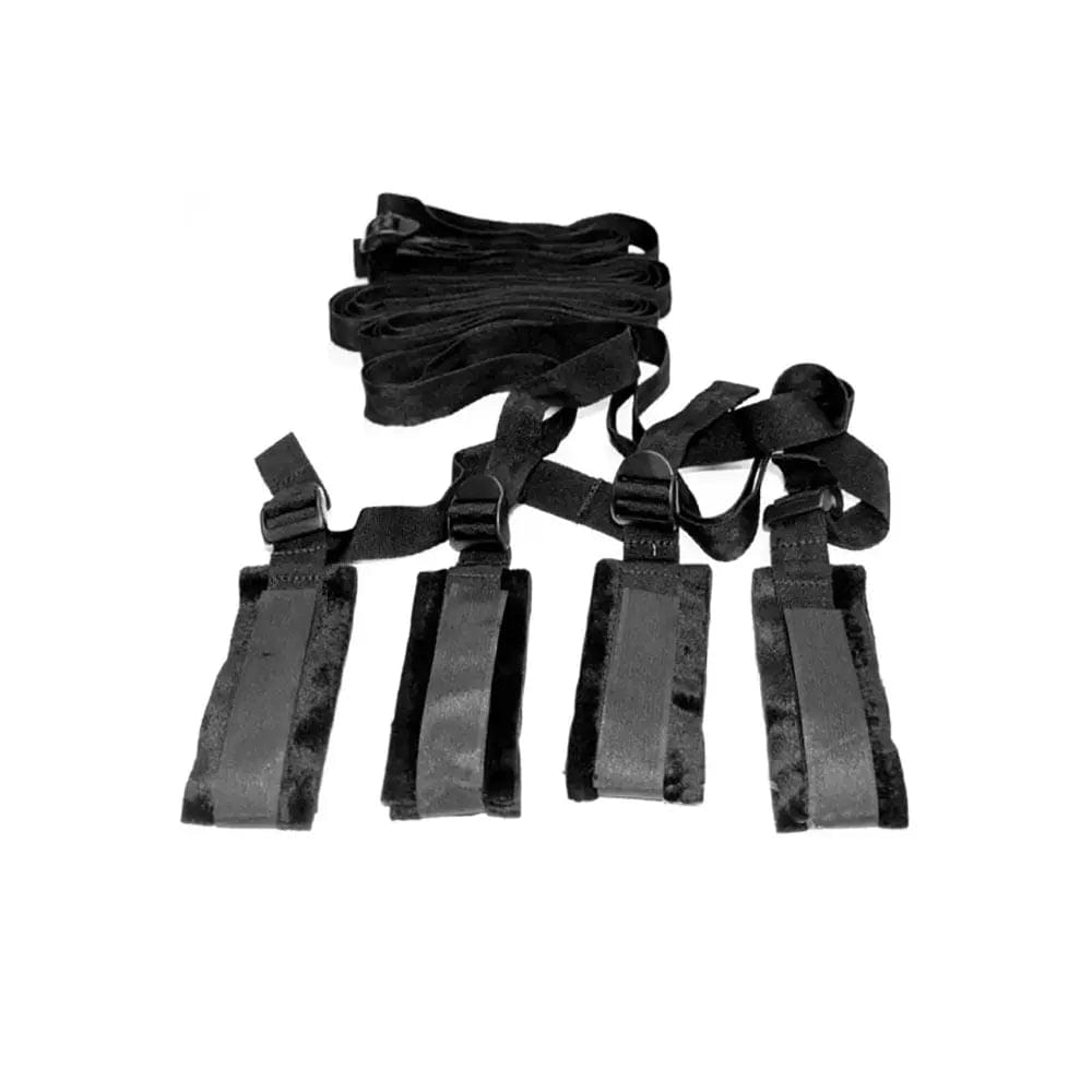 Sex & Mischief Bed Bondage Restraint Kit - Under the Bed Restraint System Sportsheets Discreet Intimate Essentials.
