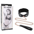 Sex & Mischief Brat Collar & Leash - /Black Restraint Sportsheets Discreet Intimate Essentials.