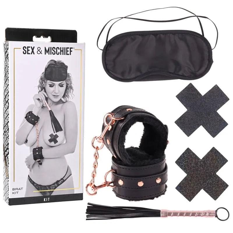 Sex & Mischief Brat Kit - 5 Piece Beginner Bondage Kit Sportsheets Discreet Intimate Essentials.
