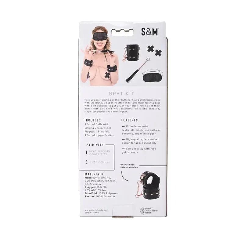 Sex & Mischief Brat Kit - 5 Piece Beginner Bondage Kit Sportsheets Discreet Intimate Essentials.