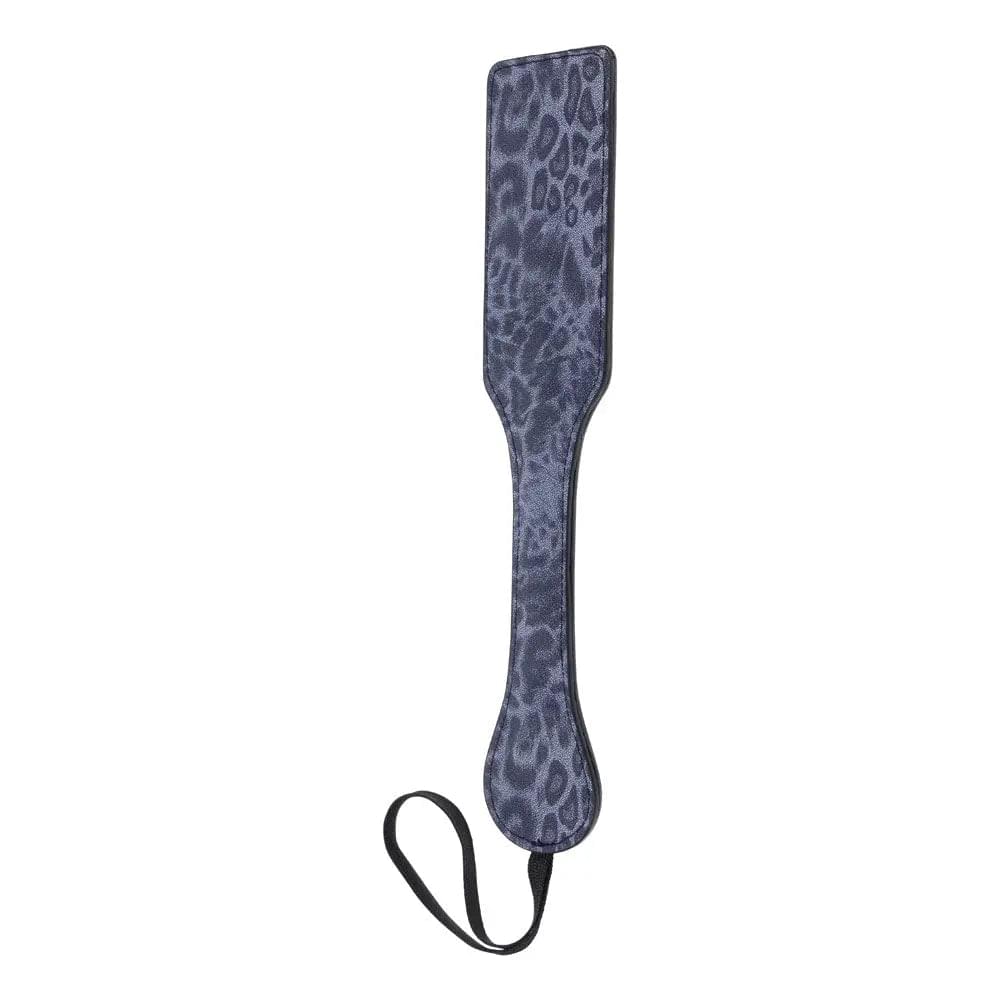 Sex & Mischief Cougar Studded Paddle - Navy  Paddle with Gold Studs Sportsheets Discreet Intimate Essentials.