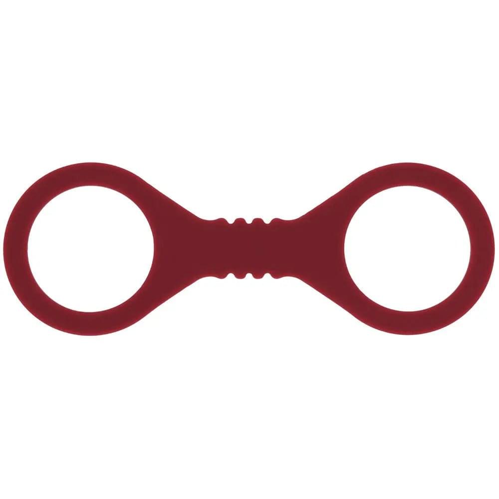 Sex & Mischief Enchanted Small Silicone Cuffs - Burgundy Small Restraints Sportsheets Discreet Intimate Essentials.