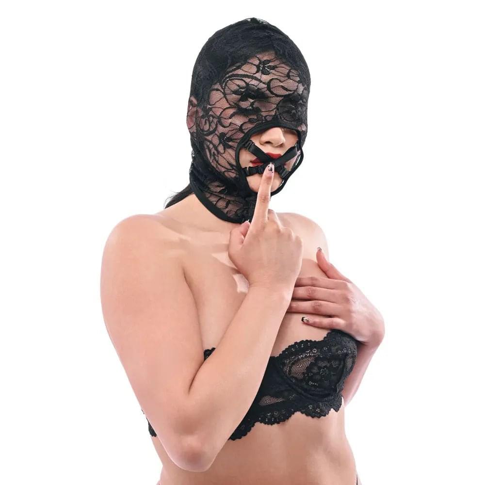 Sex & Mischief Lace Hush Hood -  Hood Sportsheets Discreet Intimate Essentials.