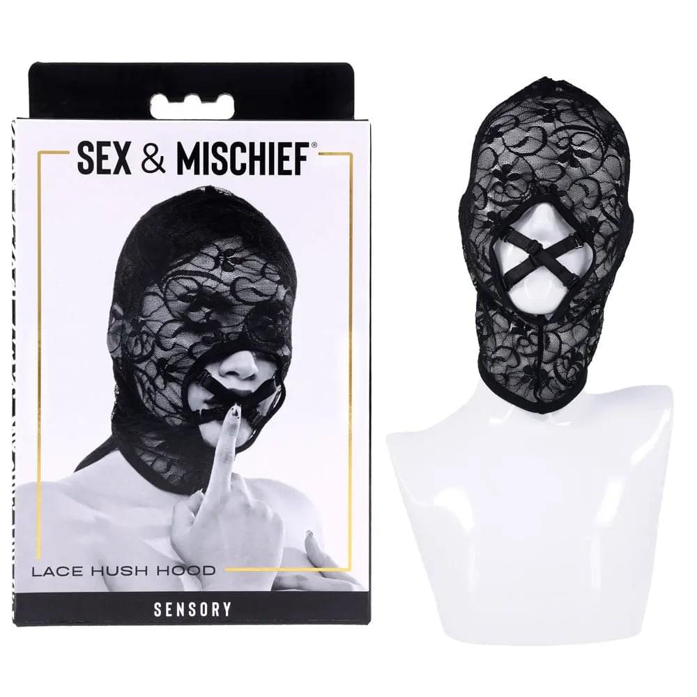 Sex & Mischief Lace Hush Hood -  Hood Sportsheets Discreet Intimate Essentials.