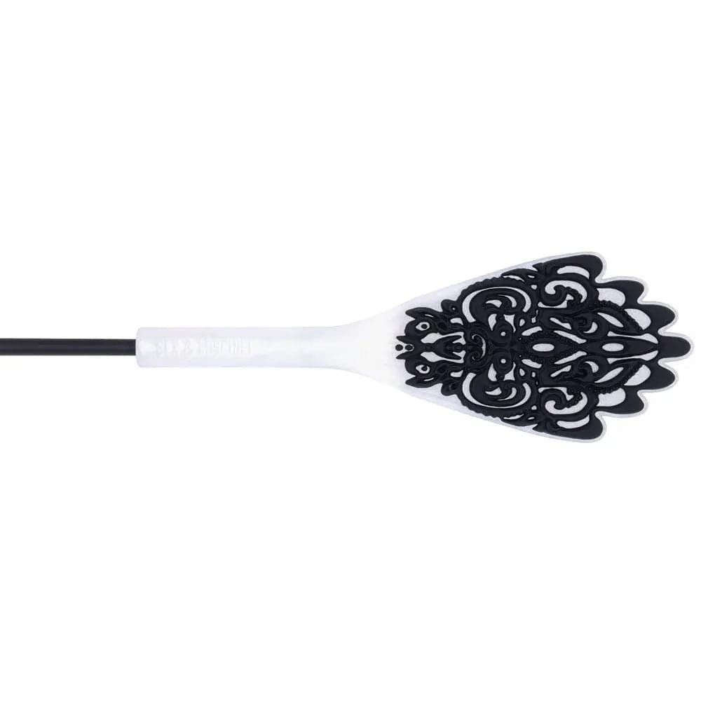 Sex & Mischief Lace Silicone Crop - /White 50 cm Crop Whip Sportsheets Discreet Intimate Essentials.