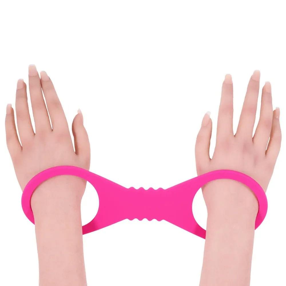 Sex & Mischief Large Hot  Silicone Cuffs - Hot  Large Restraints Sportsheets Discreet Intimate Essentials.