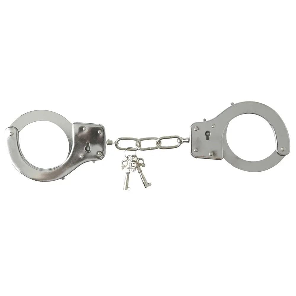 Sex & Mischief Metal Handcuffs - Metal Restraints Sportsheets Discreet Intimate Essentials.