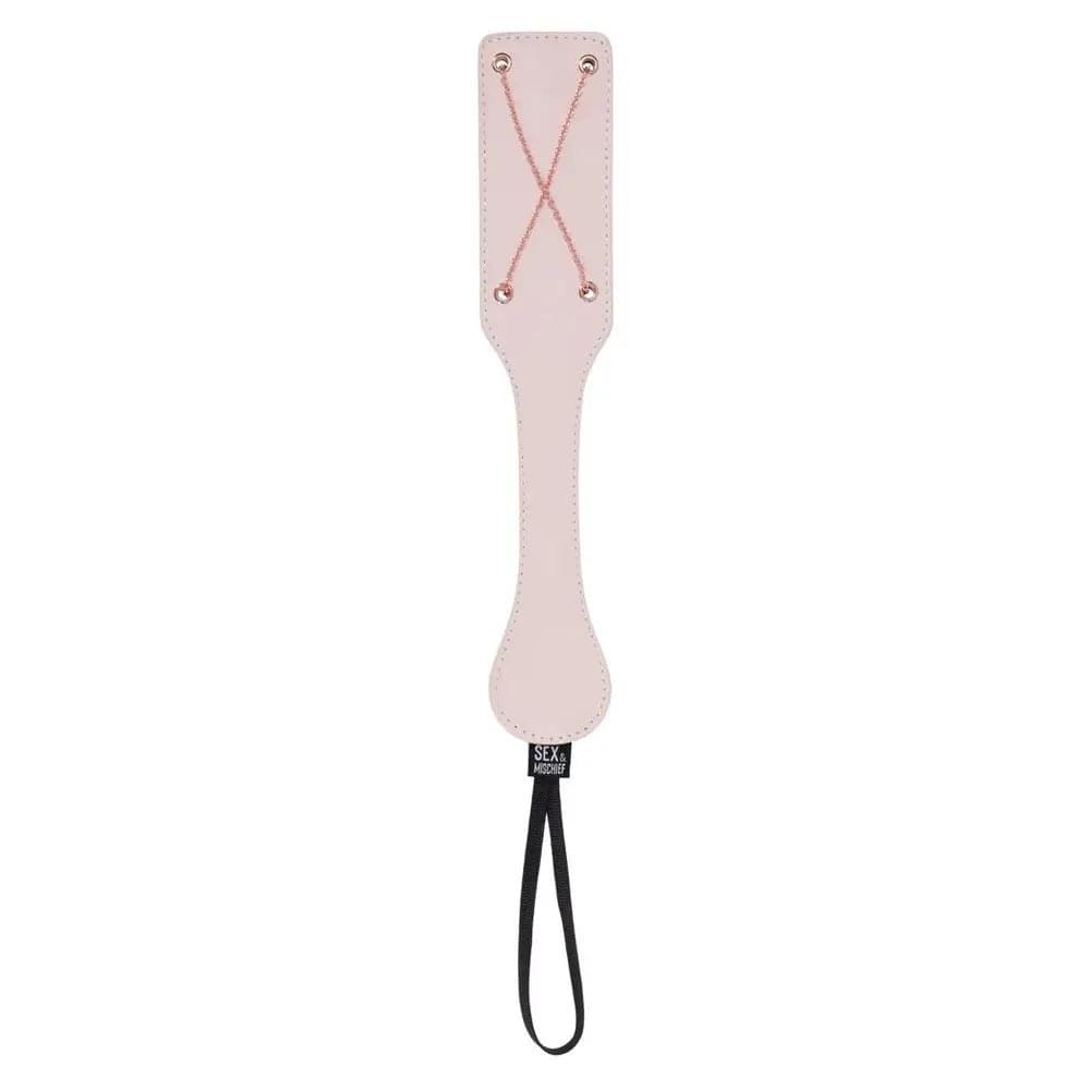 Sex & Mischief Peaches n CreaMe Chain Impressions Paddle - Peach Spanking Paddle Sportsheets Discreet Intimate Essentials.