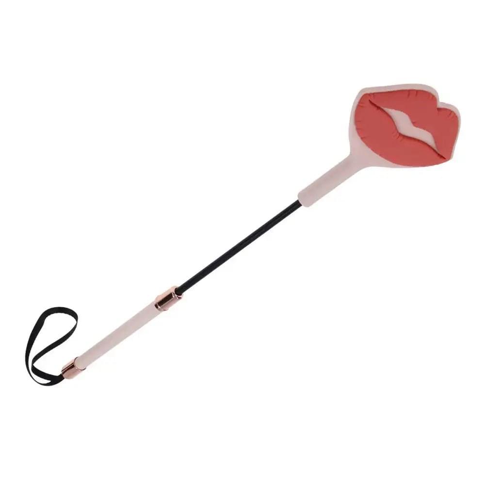 Sex & Mischief Peaches n CreaMe Kiss Crop - Peach Lip Tipped Crop Whip Sportsheets Discreet Intimate Essentials.