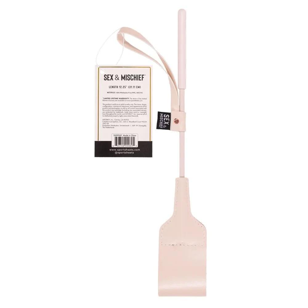 Sex & Mischief Peaches n CreaMe Riding Crop - Peach 30 cm Crop Whip Sportsheets Discreet Intimate Essentials.