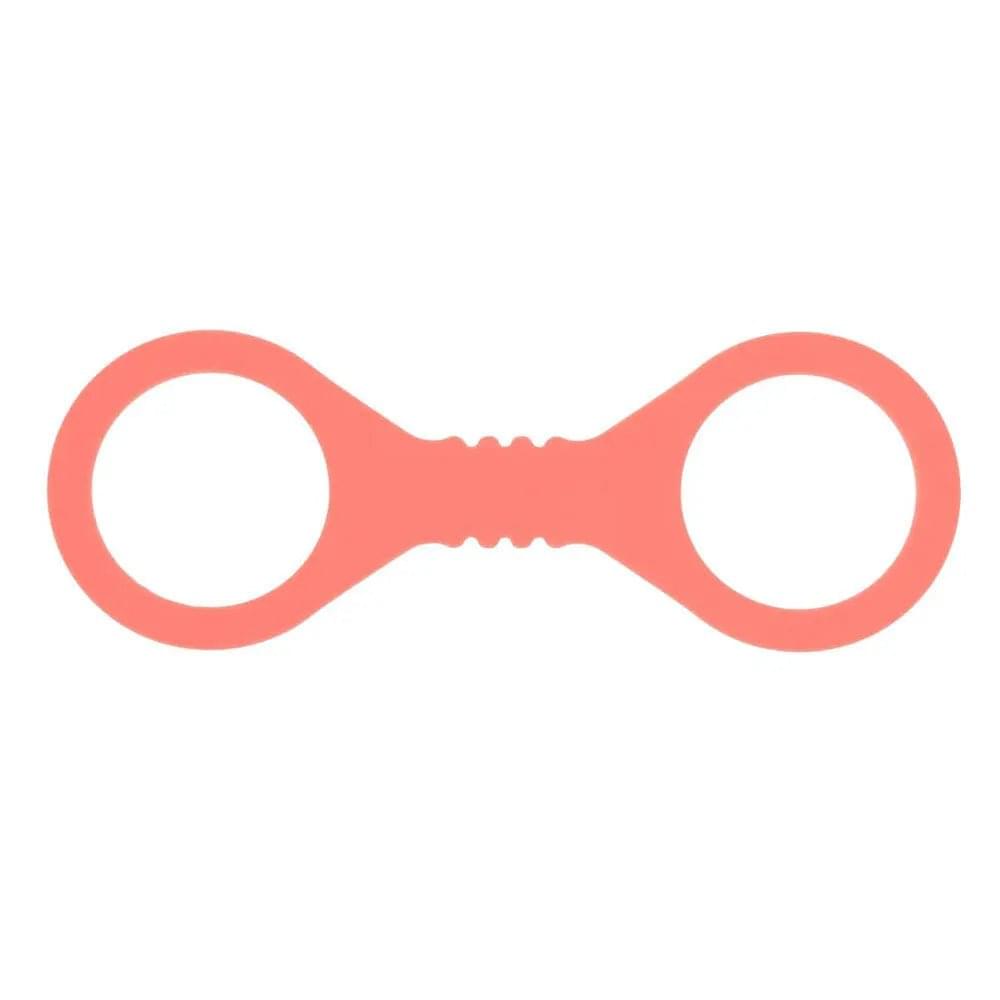 Sex & Mischief Peaches n CreaMe Small Silicone Cuffs - Peach Silicone Restraints Sportsheets Discreet Intimate Essentials.