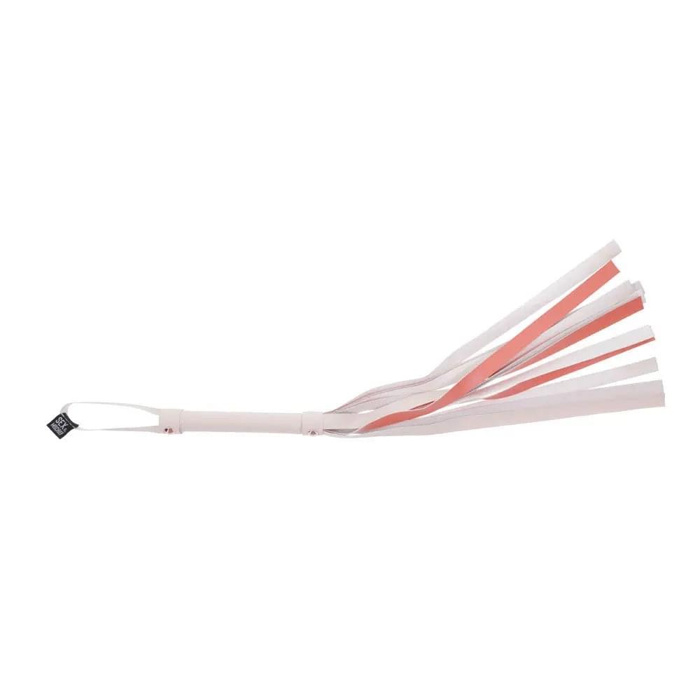 Sex & Mischief Peaches n CreaMe Stripe Flogger - Peach 80 cm Flogger Whip Sportsheets Discreet Intimate Essentials.