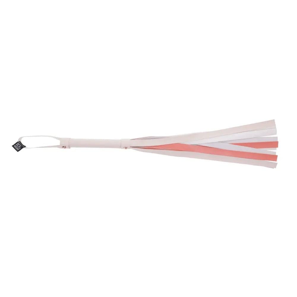 Sex & Mischief Peaches n CreaMe Stripe Flogger - Peach 80 cm Flogger Whip Sportsheets Discreet Intimate Essentials.