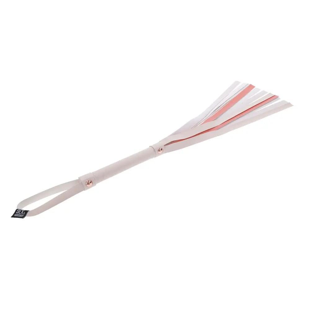Sex & Mischief Peaches n CreaMe Stripe Flogger - Peach 80 cm Flogger Whip Sportsheets Discreet Intimate Essentials.