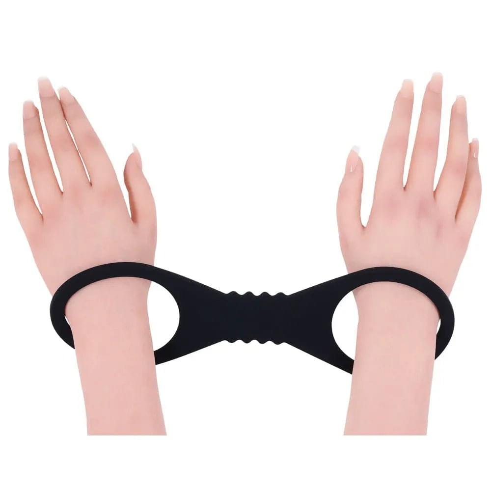 Sex & Mischief Shadow Large Silicone Cuffs -  Large Restraints Sportsheets Discreet Intimate Essentials.