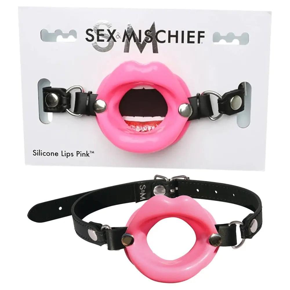 Sex & Mischief Silicone Lips Mouth Gag -  -  Mouth Restraint Sportsheets Discreet Intimate Essentials.