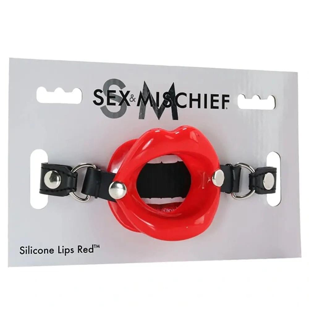 Sex & Mischief Silicone Lips Mouth Gag -  -  Mouth Restraint Sportsheets Discreet Intimate Essentials.