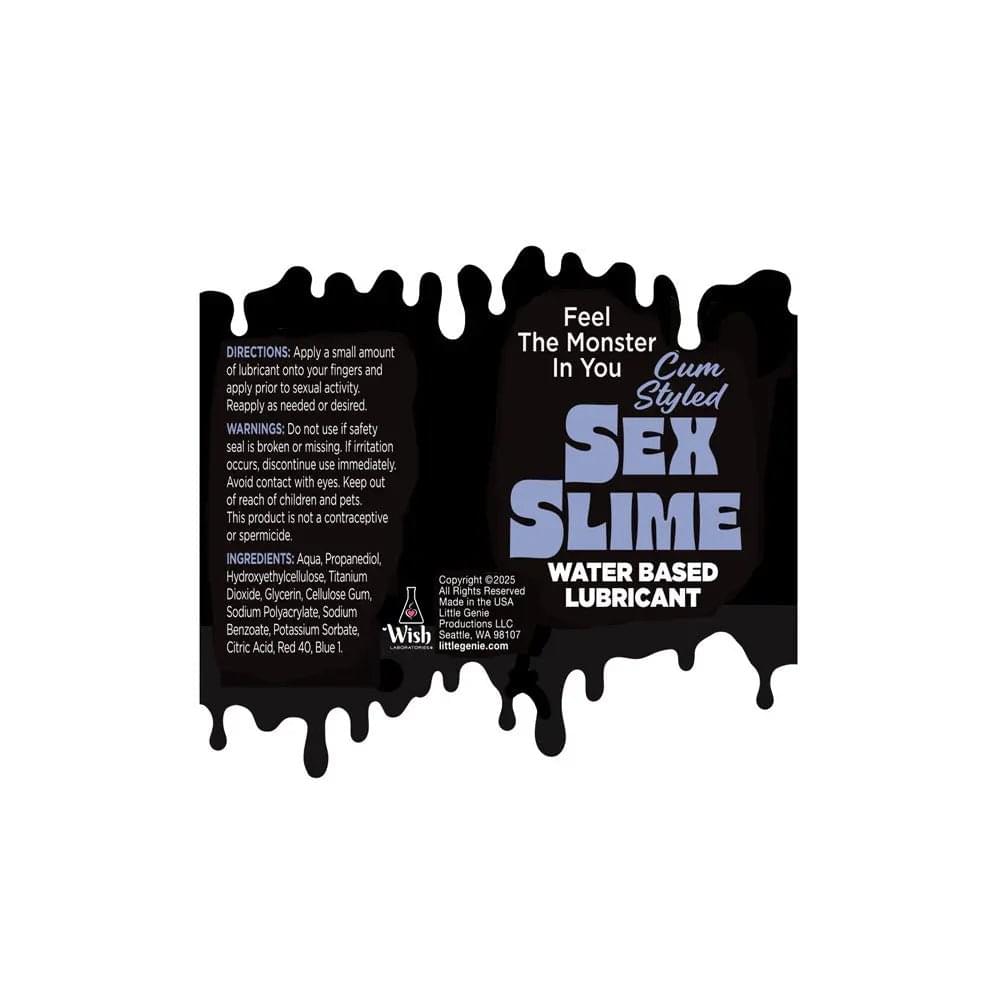 Sex Slime Cum Style Creature Lube -  120 ml -  Cum Style Water Based Lubricant - 120 ml Bottle Little Genie Discreet Intimate Essentials.
