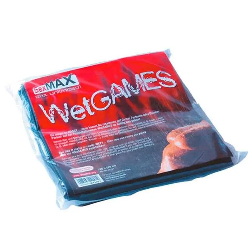 SexMAX WetGAMES Sheet Black JOYDIVISION Discreet Intimate Essentials.