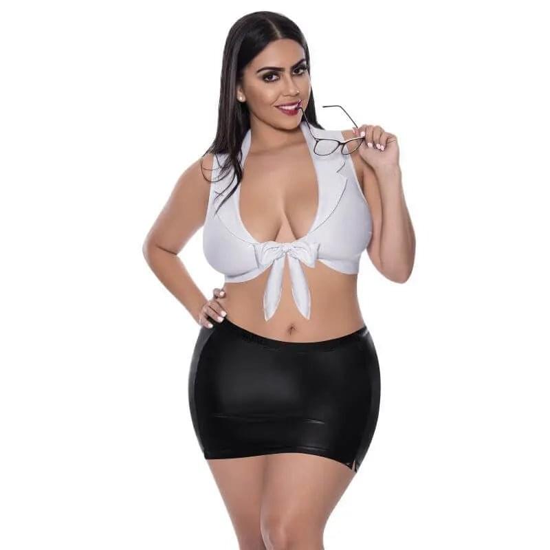 Sexy CEO Costume Exposed Lingerie Discreet Intimate Essentials.