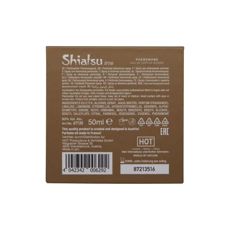 Shiatsu Pheromone Eau De Parfum Women - Lime - Pheromone Fragrance for Women - 50 ml Hot Production Discreet Intimate Essentials.