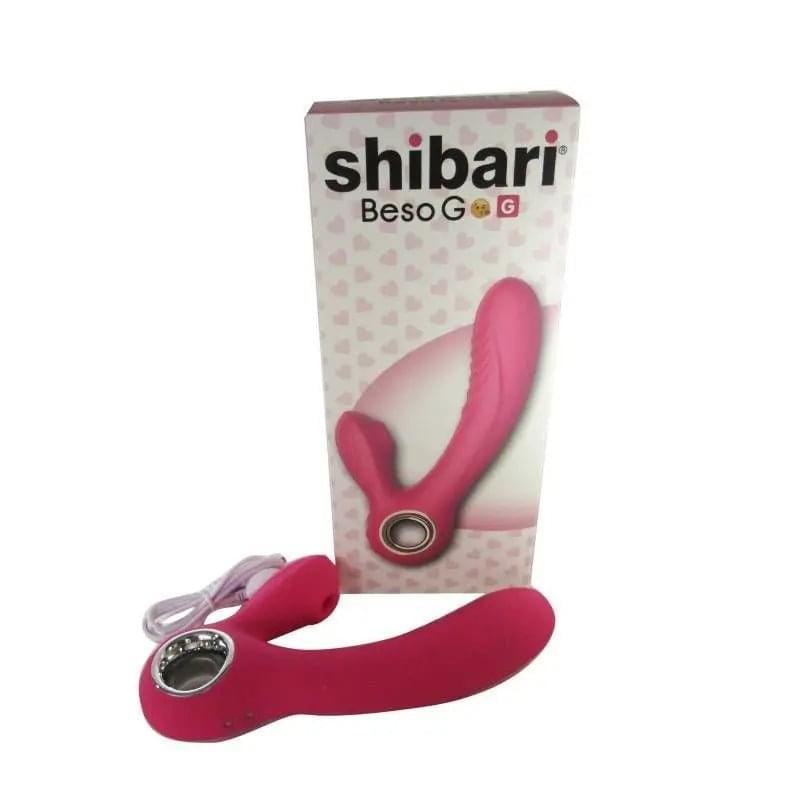 Shibari Beso Warming G-Spot and Clitoral Vibrator Pink Shibari Discreet Intimate Essentials.