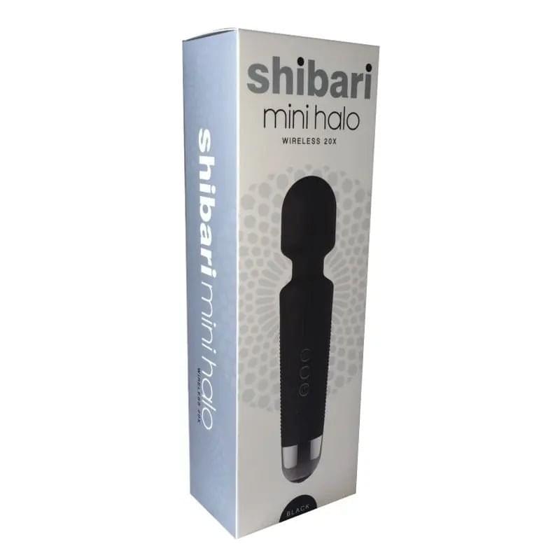 Shibari Mini Wand Halo 20X Black Shibari Discreet Intimate Essentials.