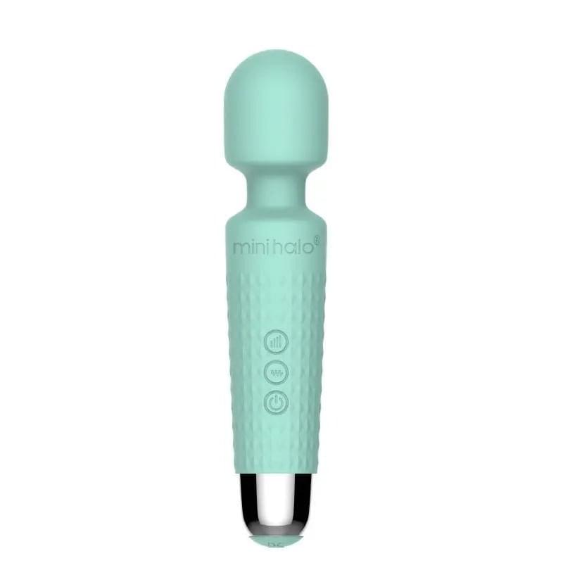 Shibari Mini Wand Halo 20X Minty Green Shibari Discreet Intimate Essentials.