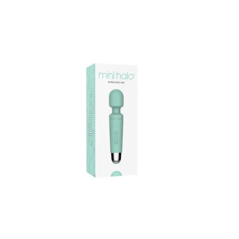 Shibari Mini Wand Halo 20X Minty Green Shibari Discreet Intimate Essentials.