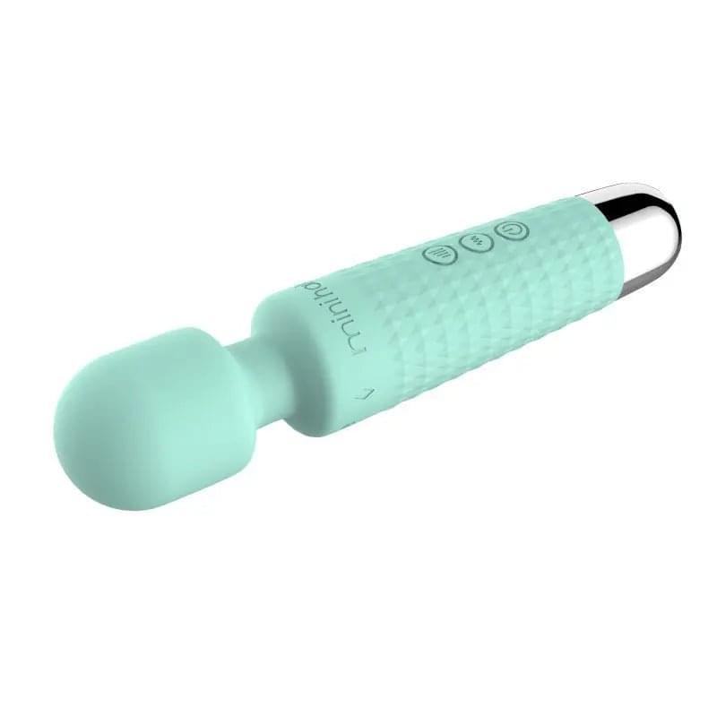 Shibari Mini Wand Halo 20X Minty Green Shibari Discreet Intimate Essentials.