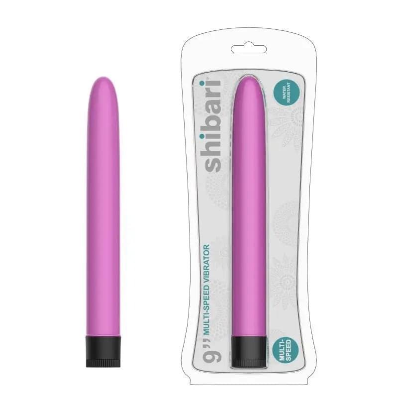 Shibari Multi-Speed Vibrator 9in Pink Shibari Discreet Intimate Essentials.