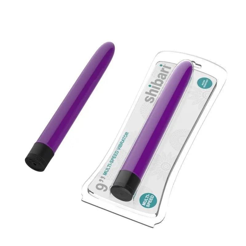 Shibari Multi-Speed Vibrator 9in Purple Shibari Discreet Intimate Essentials.