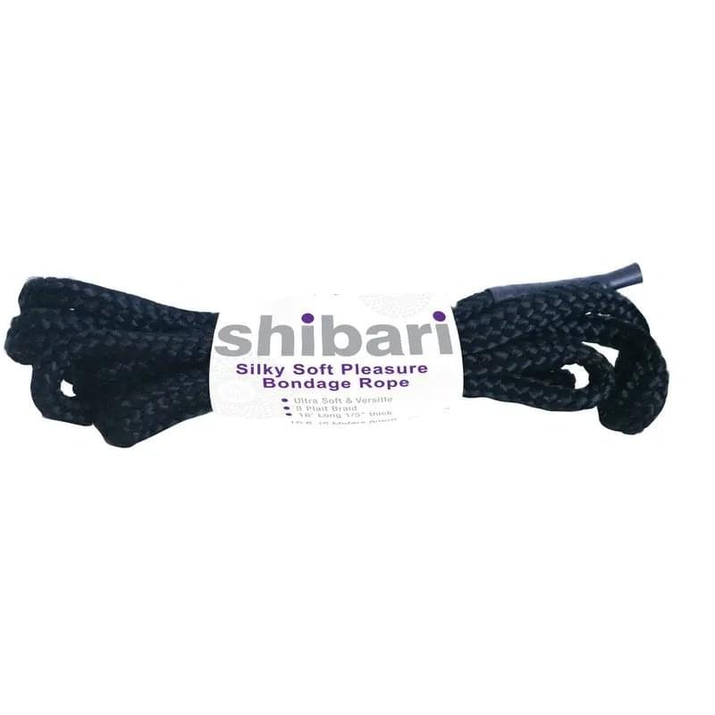 Shibari Rope Silky Soft Bondage 5m Black Shibari Discreet Intimate Essentials.