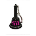 Show Me Your Tits Mini Bell Keychain Novelty Discreet Intimate Essentials.