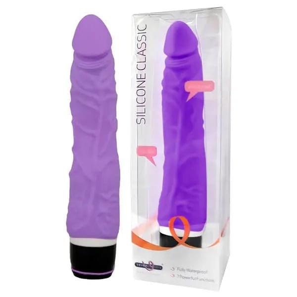 Silicone Classic -  17.8 cm (7'') Vibrator Seven Creations Discreet Intimate Essentials.