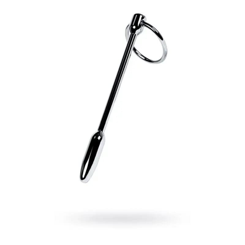Silver Metal Urethral Plug w Ring Metal Discreet Intimate Essentials.