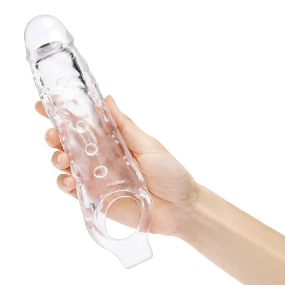 Size Up 1 Inch See-Thru Stretch Penis Extender -  2.5 cm (1'') Penis Extension Sleeve Xgen Products Discreet Intimate Essentials.