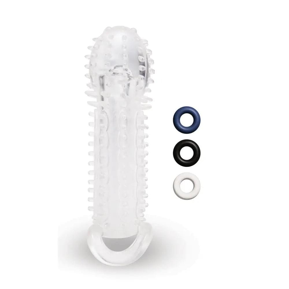 Size Up 1.5 Inch See-Thru Stretch Penis Extender -  3.8 cm (1.5'') Penis Extension Sleeve Xgen Products Discreet Intimate Essentials.