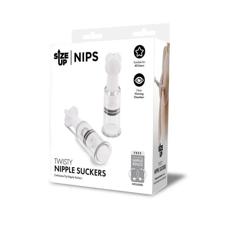 Size Up Twisty Nipple Suckers - Small - Set of 2 Xgen Products Discreet Intimate Essentials.