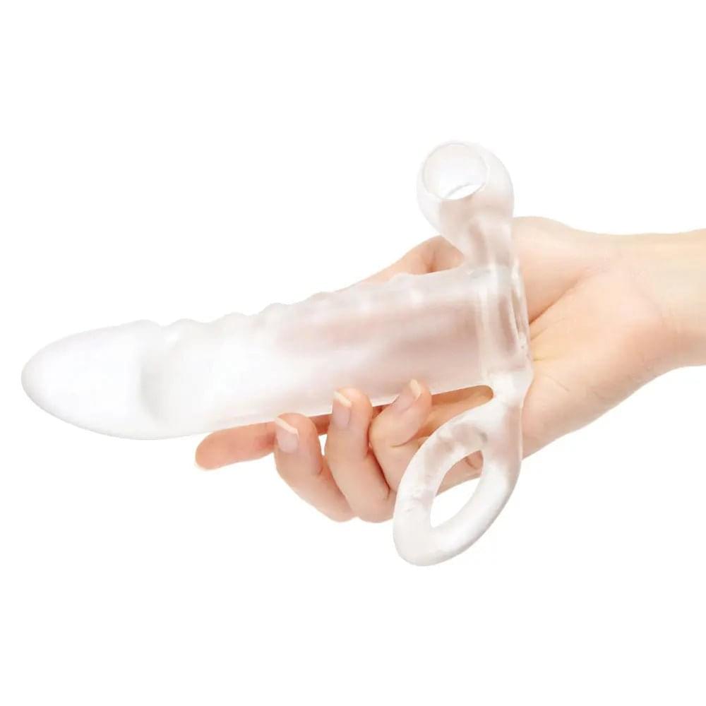 Size Up Vibrating 2 Inch Penis Extender + Ball Loop -  5 cm (2'') Vibrating Penis Extension Sleeve Xgen Products Discreet Intimate Essentials.