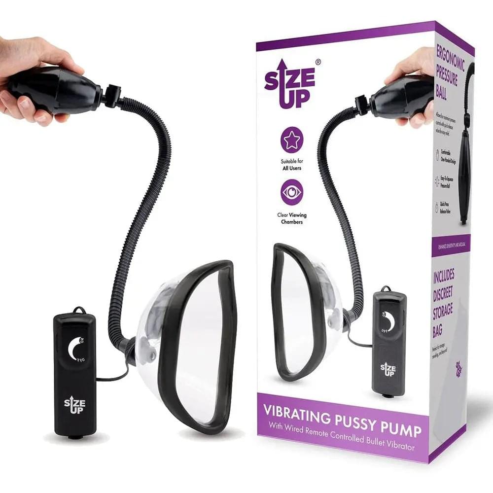 Size Up Vibrating Pussy Pump -  Vibrating Vagina Pump XGEN Products Discreet Intimate Essentials.