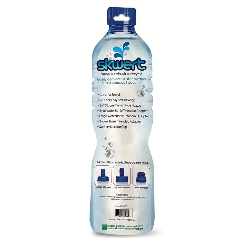 Skwert 5 Piece Water Bottle Douche Kit - 5 Piece Water Bottle Douche Adapter Kit C1 Releasing Discreet Intimate Essentials.