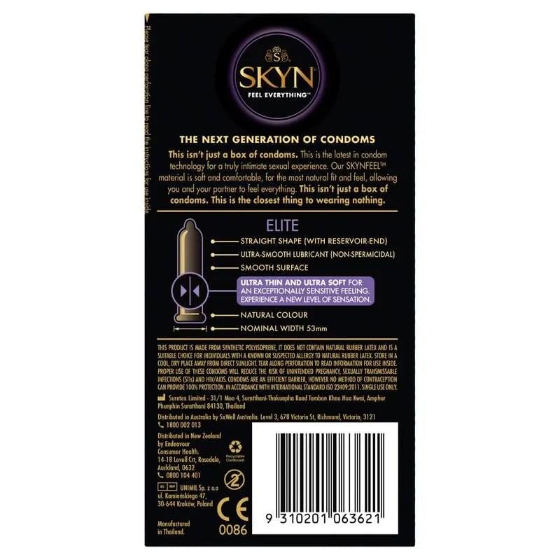 SKYN Elite Condoms 6 LifeStyles Discreet Intimate Essentials.