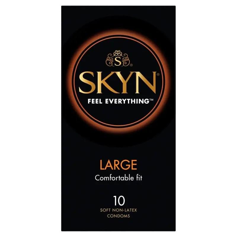 SKYN Large Condoms 10 Pc LifeStyles Discreet Intimate Essentials.