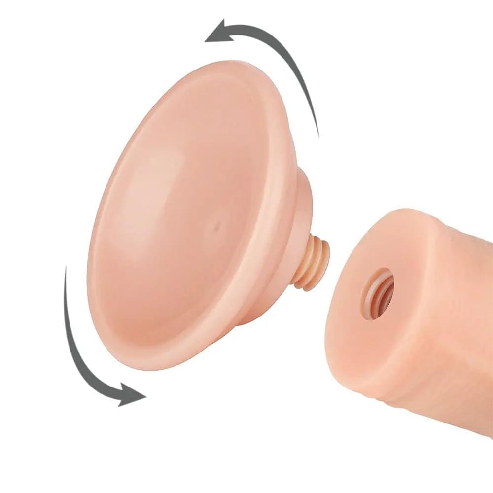 Sliding Skin Dual Layer Dong -  20 cm (8'') Dong with Flexible Skin Lovetoy Discreet Intimate Essentials.