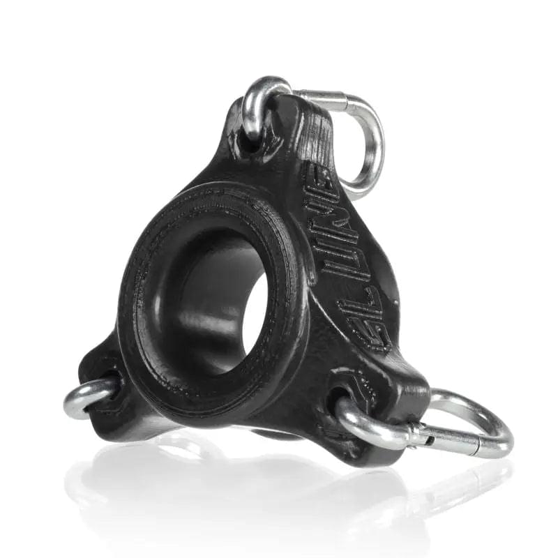 Slung Ballstretcher With 3 Carabiners Black OxBalls Discreet Intimate Essentials.
