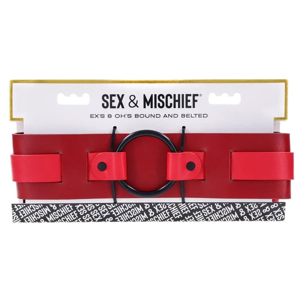 S&M Exs & Ohs Bound and Belted -  Bondage Belt Sportsheets Discreet Intimate Essentials.