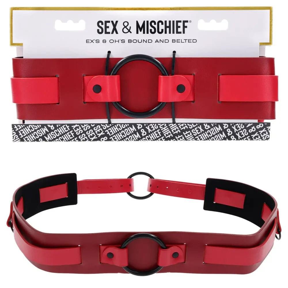 S&M Exs & Ohs Bound and Belted -  Bondage Belt Sportsheets Discreet Intimate Essentials.