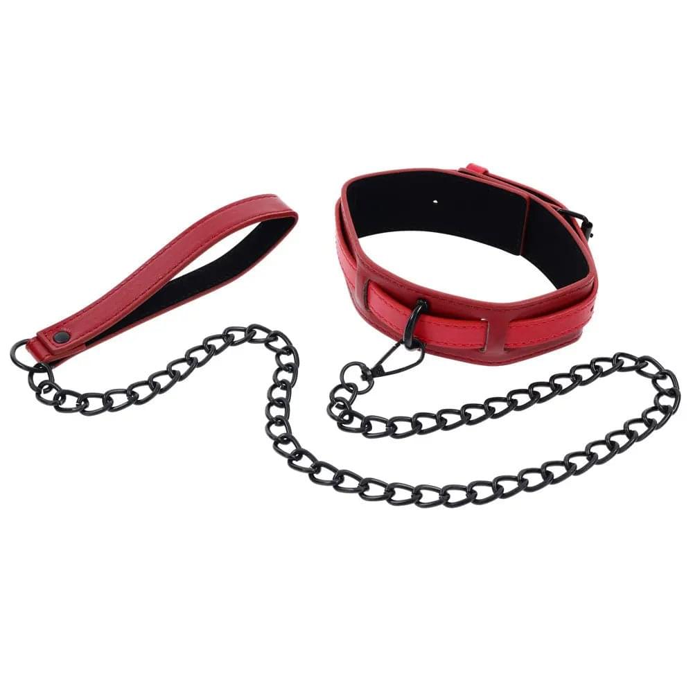 S&M Exs & Ohs Collar and Leash -  Neck Restraint Sportsheets Discreet Intimate Essentials.